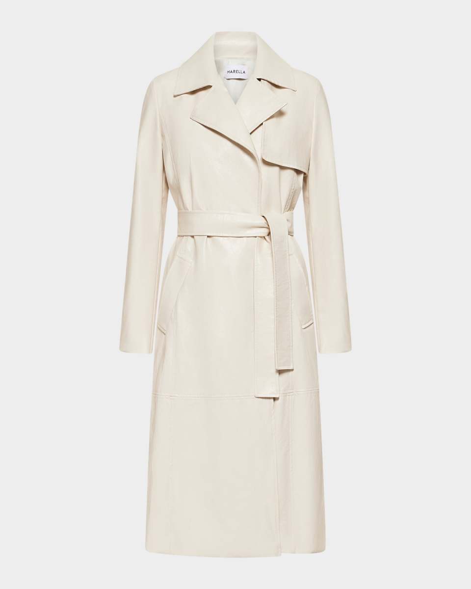 Queen Double-Breasted Coated Trench Coat